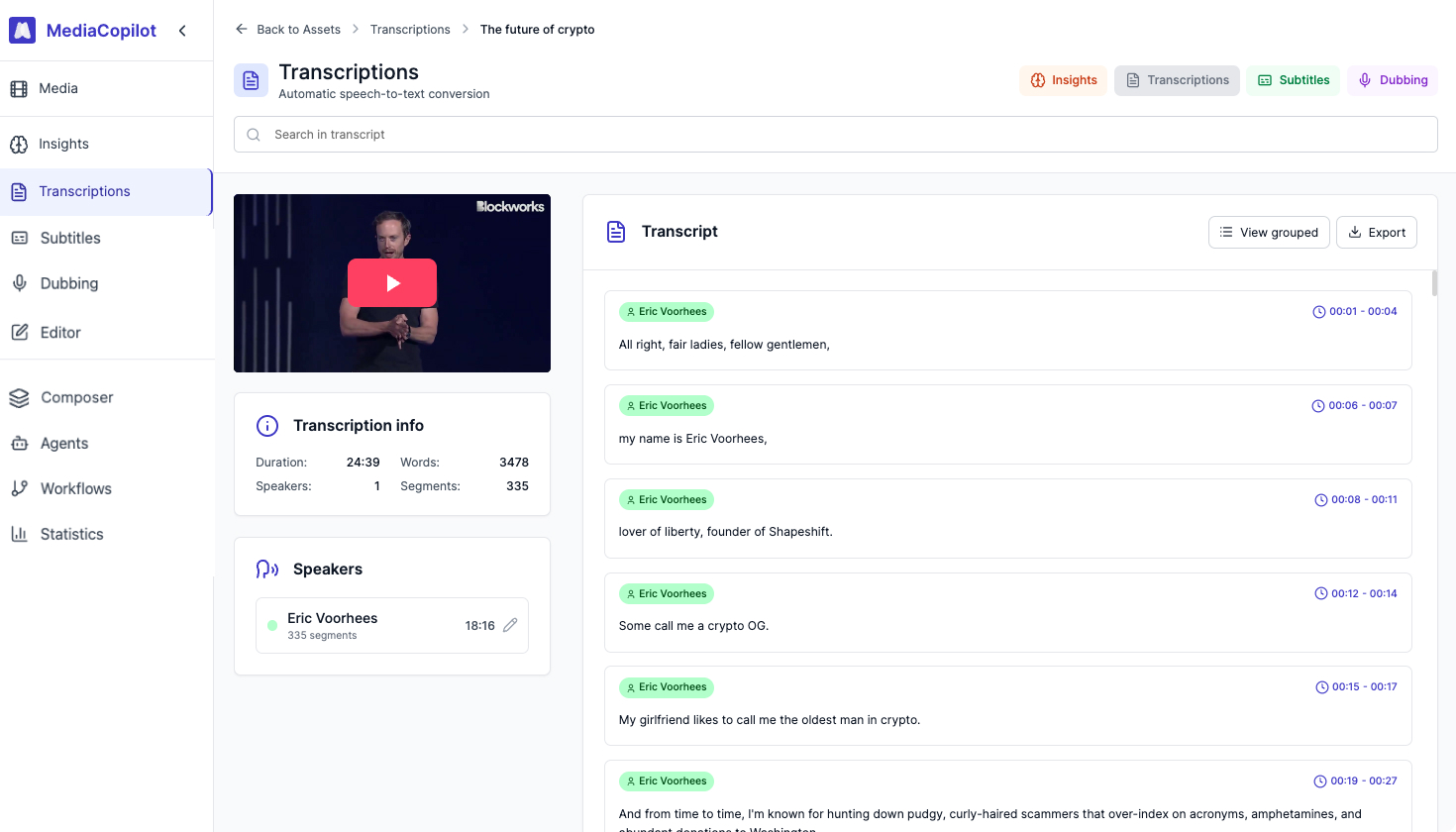 MediaCopilot Dashboard